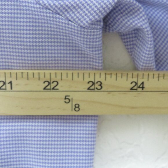 Stafford* Men's Long Sleeve Button Down Curved Hem Pocket Dress‎ Shirt~ Large - Picture 7 of 12